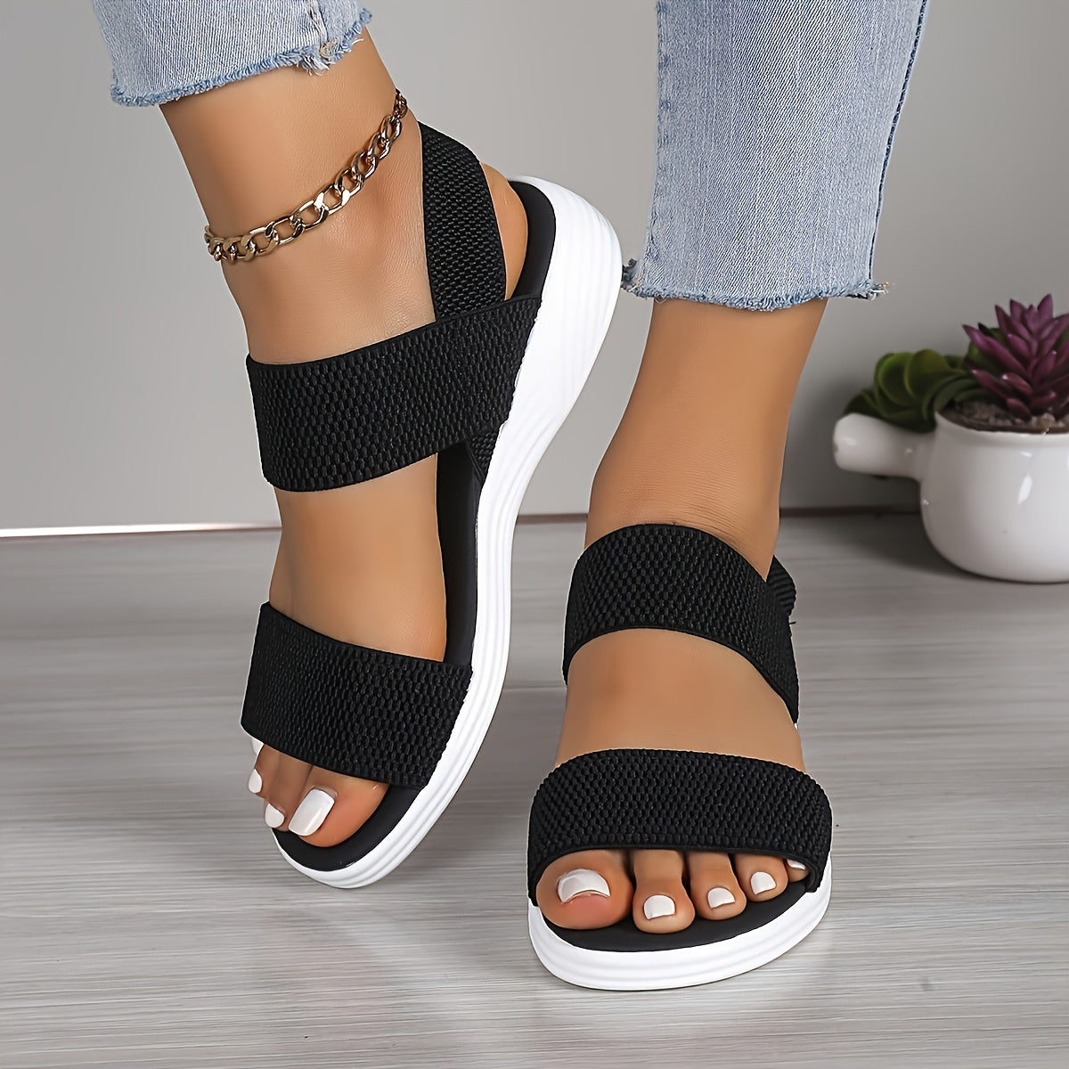 Emilia™ - Lightweight Stretch Sandals