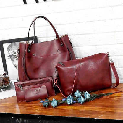 4-Piece Vintage Bag Set