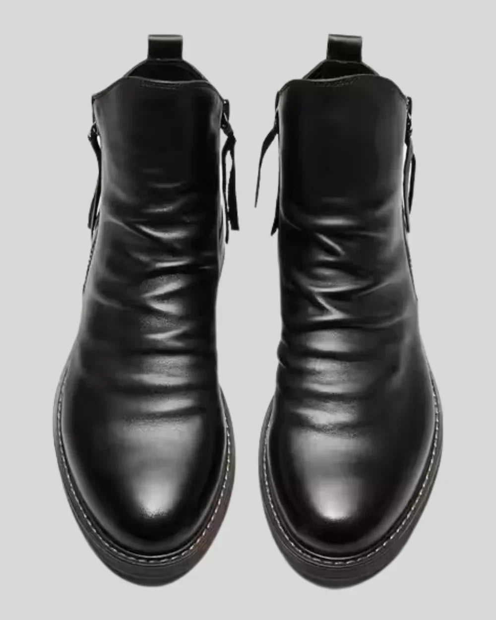 Leonardo - Side Zip Leather Ankle Boots