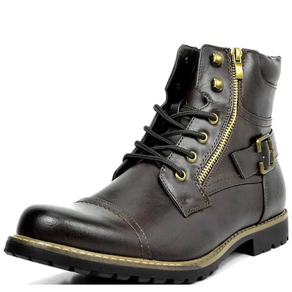 Bernard -  Leather Lace-Up Boots