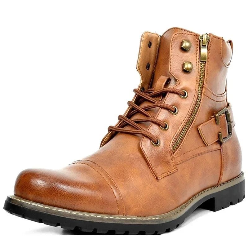 Bernard -  Leather Lace-Up Boots