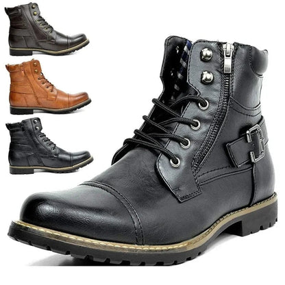 Bernard -  Leather Lace-Up Boots