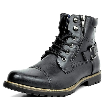 Bernard -  Leather Lace-Up Boots